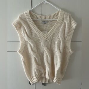 Nordstrom Cream Sweater Vest